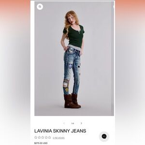 Rock Revival Lavinia Skinny Jeans 33x30